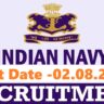 Indian Navy Recruitment 2024 Apply Online : Eligibility Criteria, Application Process, Key Dates, and Preparation Tips.Check Right Now