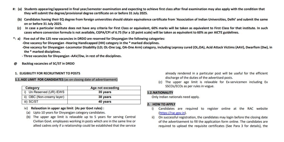 DRDO Scientist B Recruitment 2025 : 148 Posts Check Right Now