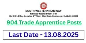 South Western Railway Apprentice 2025 : Apply Right Now for 904 Trade Apprentice Posts